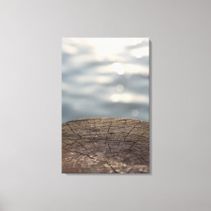 Toile en bois et eau Imprimer