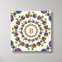 en cercles couleur bicyclettes mandala initial