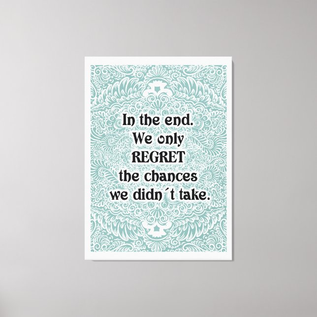 Toile En fin de compte - Citation positive (Recto)