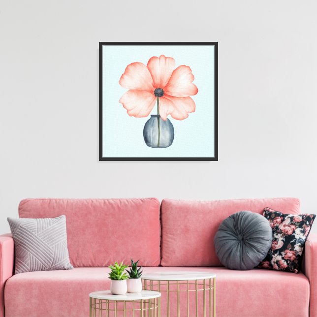 Toile en fleur serène (Insitu(Salon))