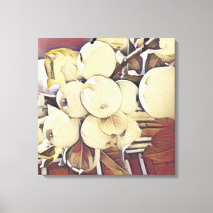 Toile en grappe Apple en couleur or et bronze
