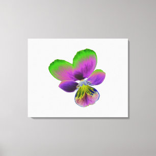 Toile en Pansy violet et vert
