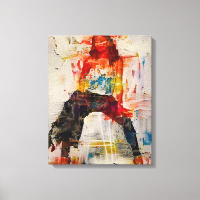 Toile en silhouette Abstraite pour femmes puissant (Recto)