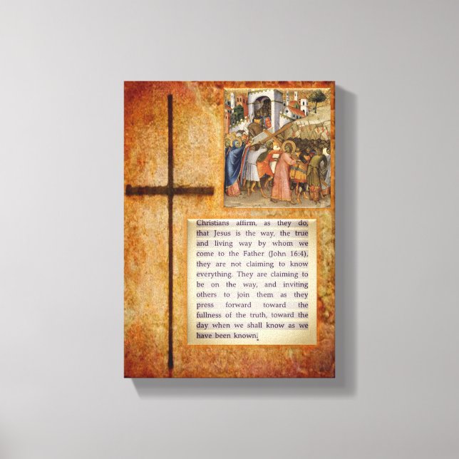 Toile en toile étirée de Jésus-Christ (Recto)
