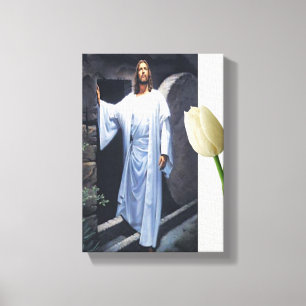 Toile en toile étirée de Jésus-Christ