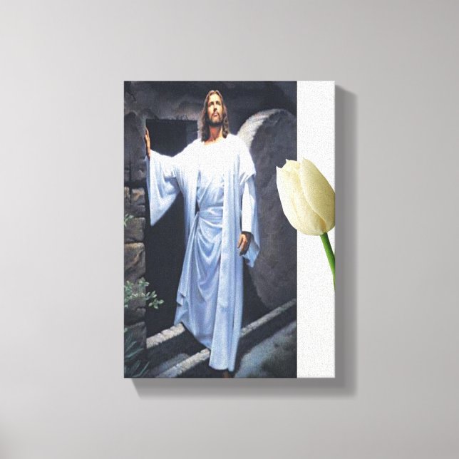 Toile en toile étirée de Jésus-Christ (Recto)