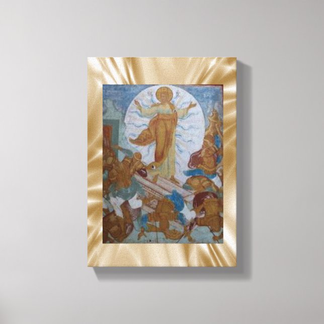Toile en toile étirée de Jésus-Christ (Recto)