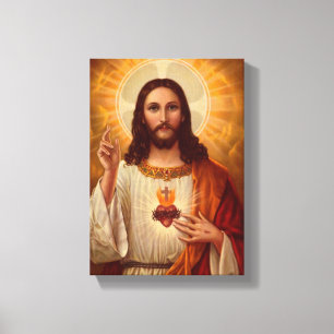 Toile en toile étirée de Jésus-Christ