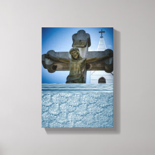 Toile en toile étirée de Jésus-Christ