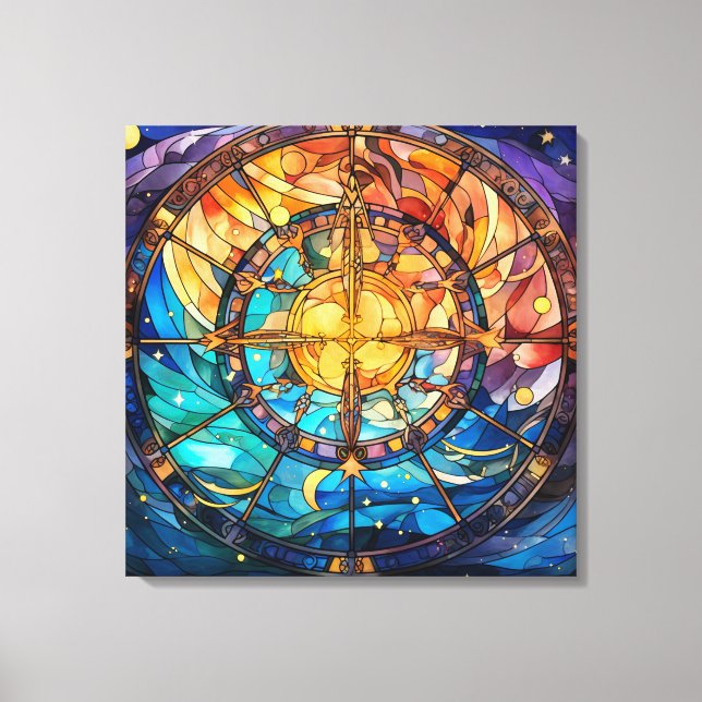 Toile en verre céleste (Recto)