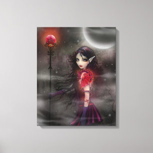 Toile encadrée avec galerie de fée de dragon de fa