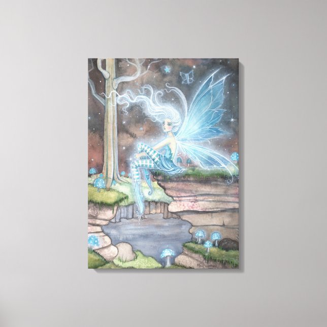 Toile encadrée d'art fantastique de fée de Braise  (Recto)