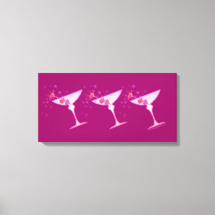 Toile encadrée PINK MARTINIS