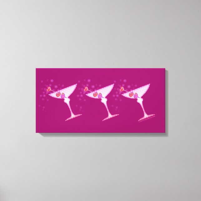 Toile encadrée PINK MARTINIS (Recto)