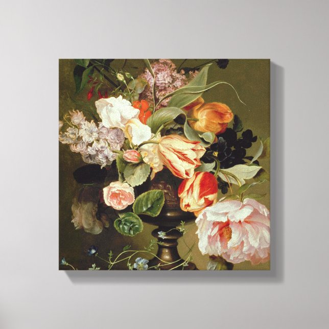 Toile Encore la vie avec des fleurs (Recto)