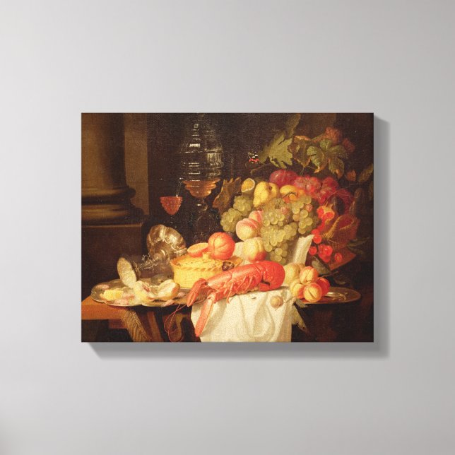 Toile Encore la vie avec le homard (Recto)