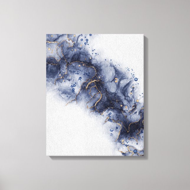 Toile Encre alcoolique bleu foncé (Recto)
