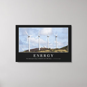 Toile Énergie : Citation inspirée