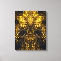 Énergie de plasma doré Art fractal