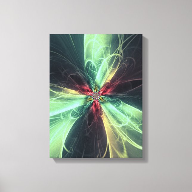 Toile Énergie de plasma émeraude Art fractal (Recto)