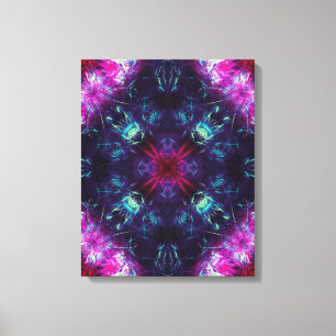Toile Énergie violette cosmique Art fractal