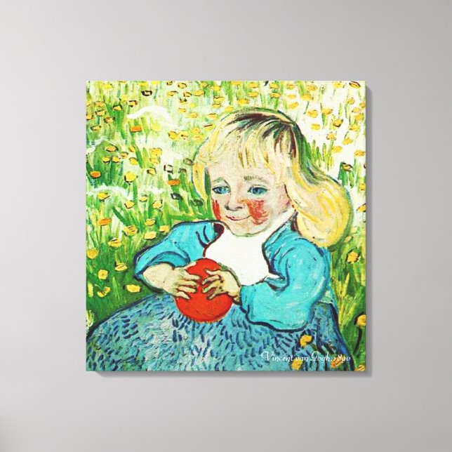 Toile Enfant avec orange, 1890. Vincent van Gogh (Recto)