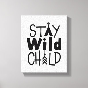 Toile Enfant sauvage de séjour