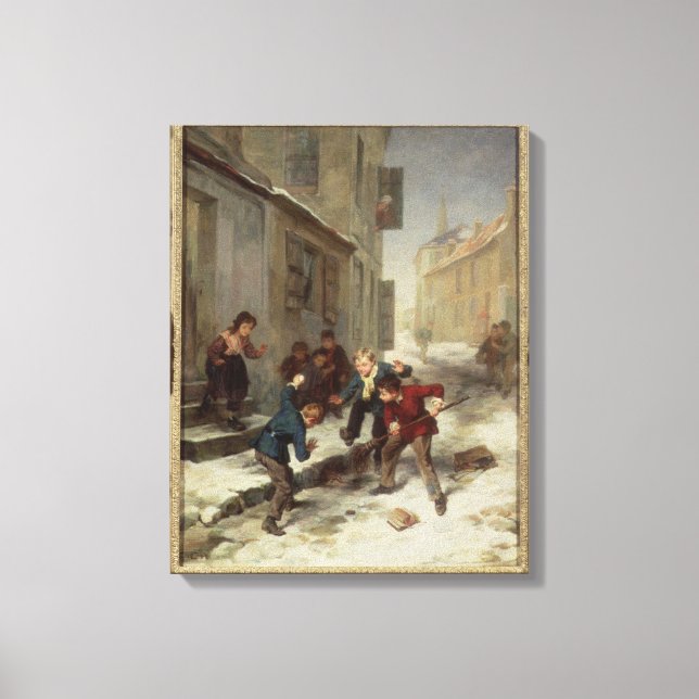 Toile Enfants à la recherche d'un rat (Recto)