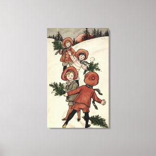 Toile Enfants avec des boules de neige Holly