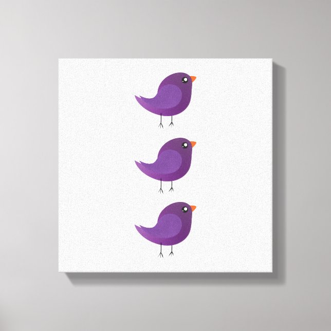 Toile Enfants oiseau mignon  (Recto)