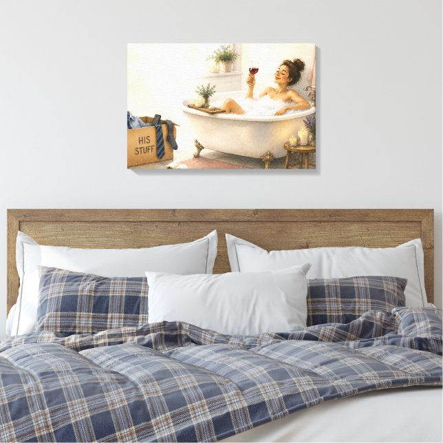 Toile Enfin libre - Cadeau de divorce heureux (Insitu(Chambre))
