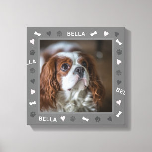 Toile English Toy Spaniel Photo et nom