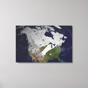 Toile Enneigement d'hiver dans l'hémisphère nord