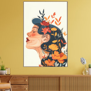 Toile enrobée de 40 po x 60 po Art numérique