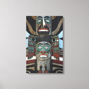 Toile enrobée de totem