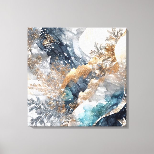 Toile enrobée d'encre d'hiver (Recto)