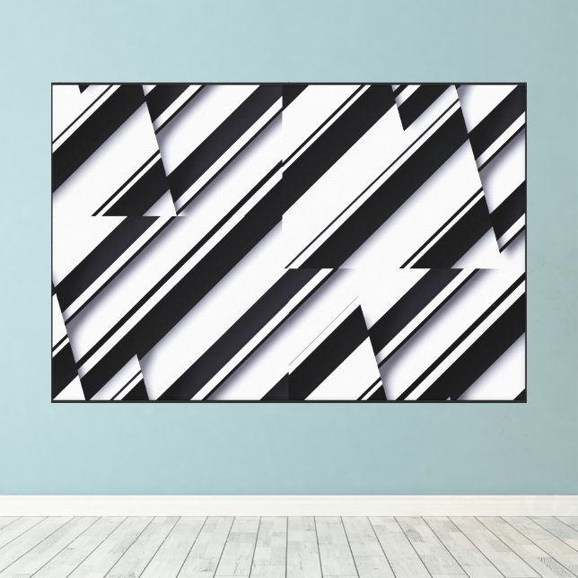 Toile enroulée avec design abstrait moderne (Insitu (Plancher de Bois))