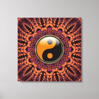 Toile enroulée Batik New Age Yin Yang