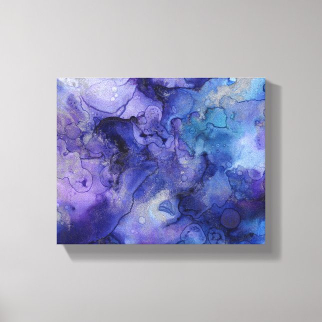 toile enroulée bleue et violette (Recto)