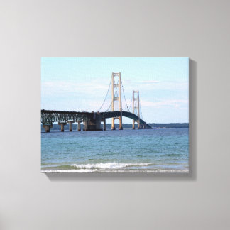 Toile enroulée du pont Mackinac