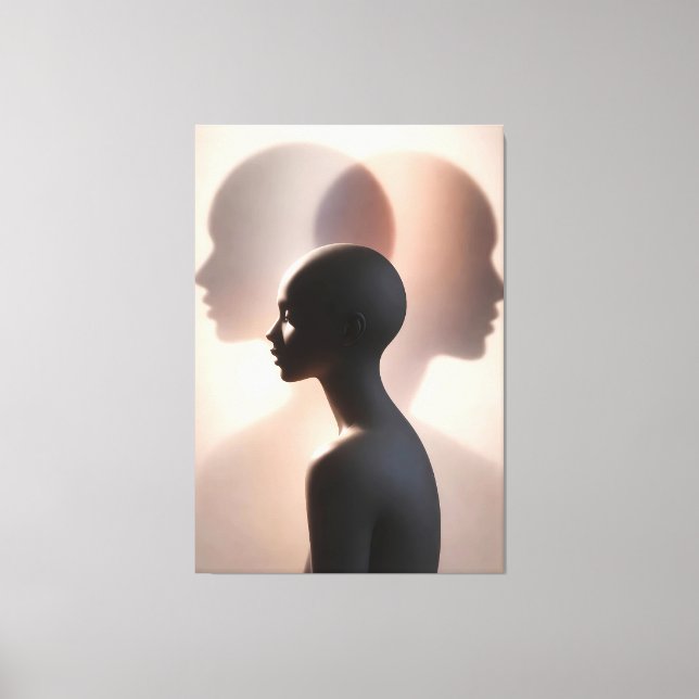 Toile enroulée, Taille : 25,40 cm x 20,32 cm (Recto)