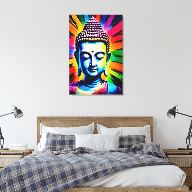 Toile Enseigne au néon Bouddha (Insitu(Chambre))