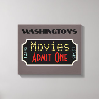 Toile Enseigne de cinéma de théâtre de cinéma personnali