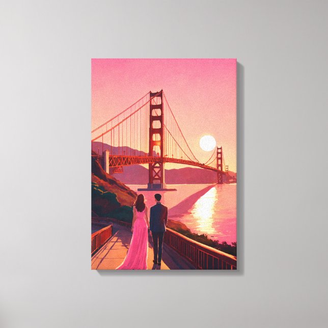 Toile "Ensemble dans la sérénité : une histoire d'amour  (Recto)