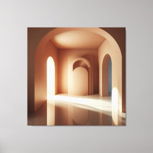 Toile Ensemble d'arches en terracotta
