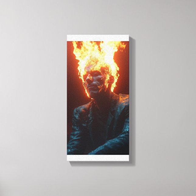 Toile Entraîné dans les flammes - L'art Abstrait (Recto)