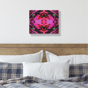 Toile Entre le marteau et l'enclume Abstrait rose
