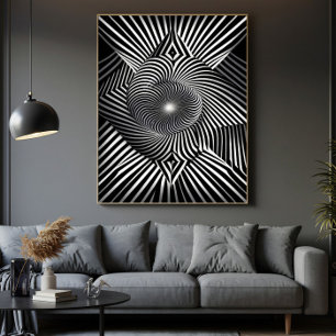 Toile Entre les lignes et les dimensions