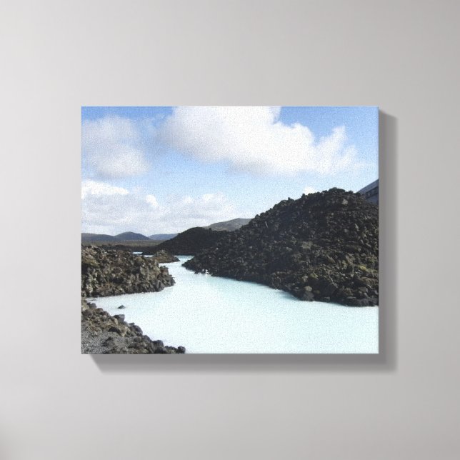 Toile Entrée Blue Lagoon - Islande (Recto)