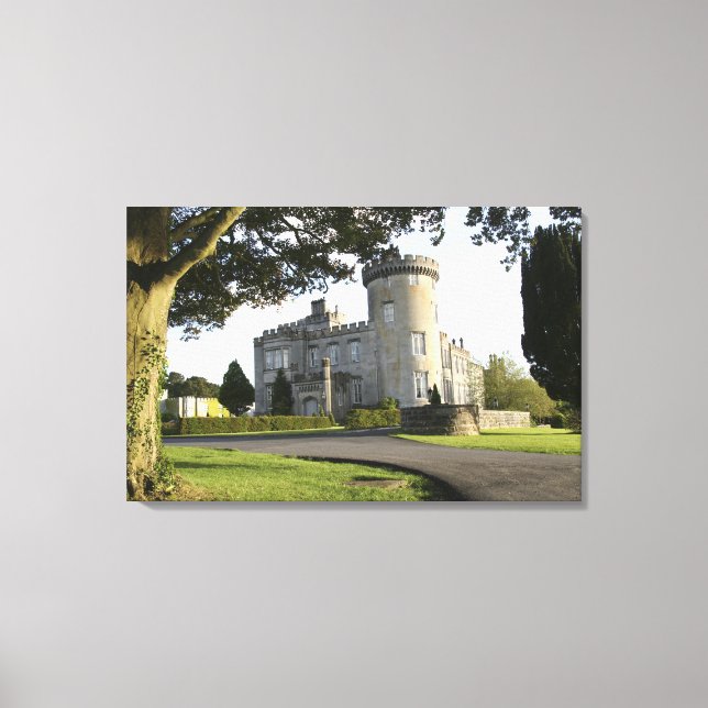 Toile Entrée côté Château de Dromoland sans personne (Recto)